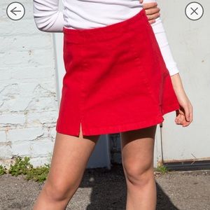 Red Brandy Melville Skirt NWT